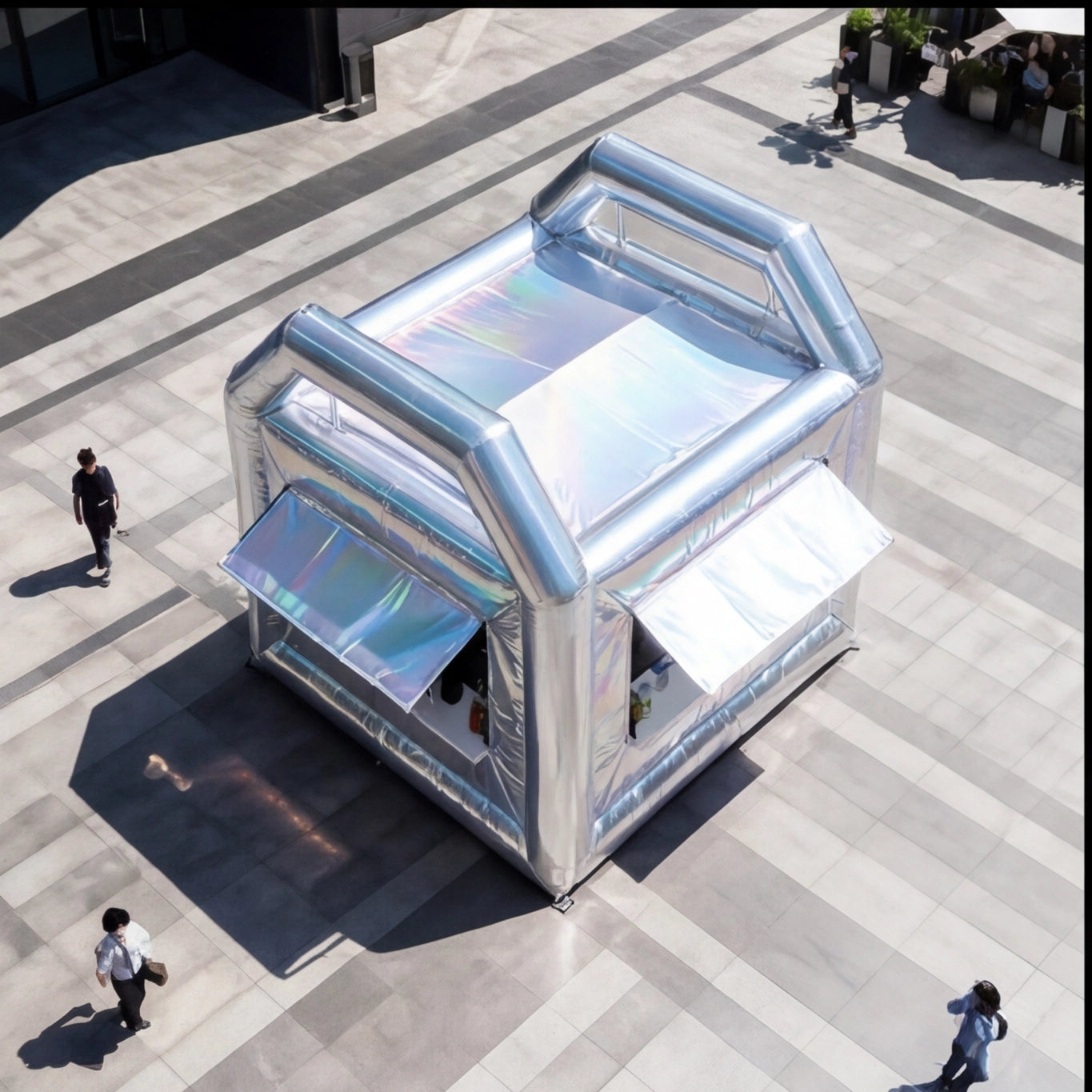 Inflatable Holographic Pop-Up Kiosk