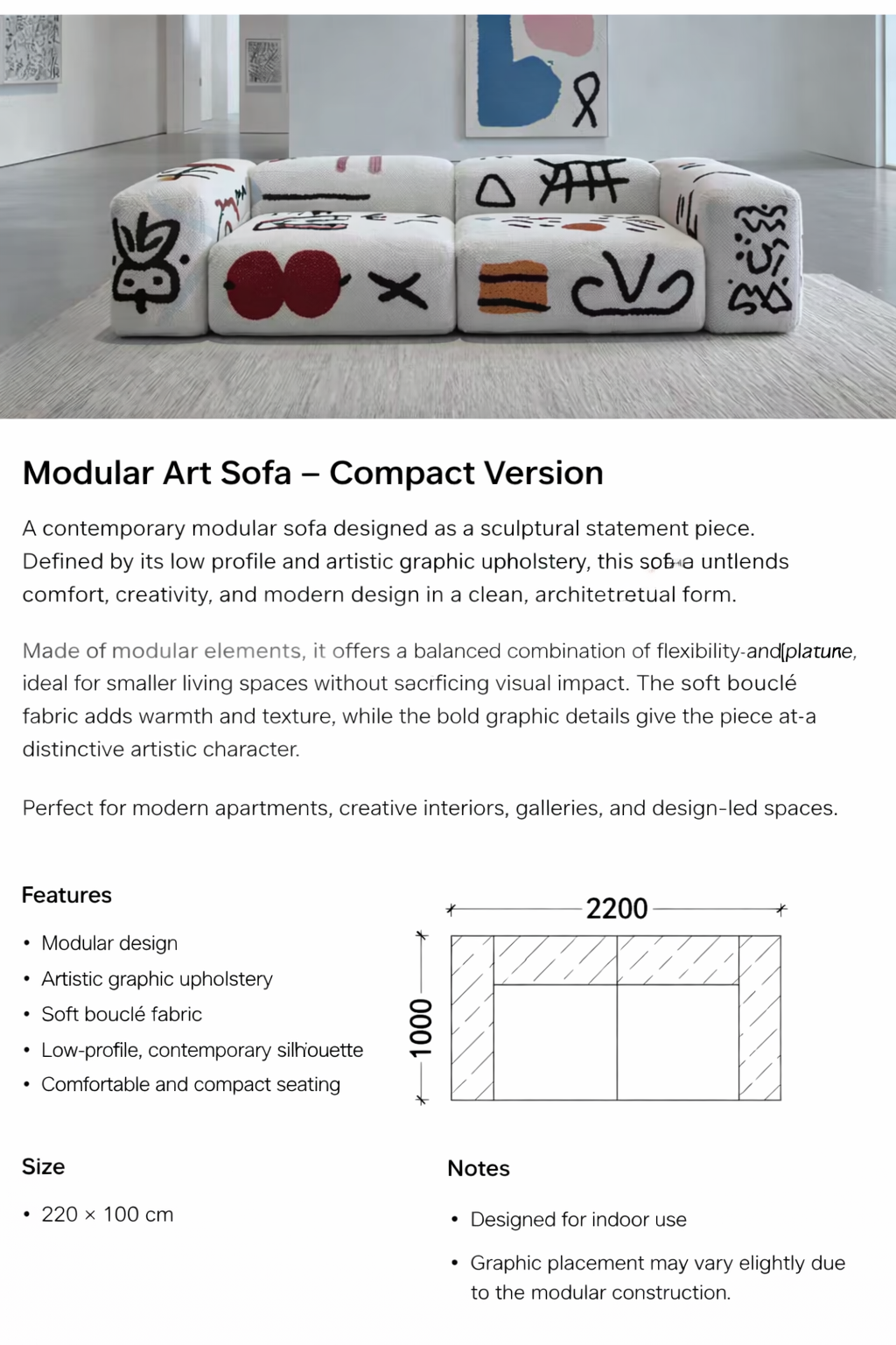 Modular Art Sofa