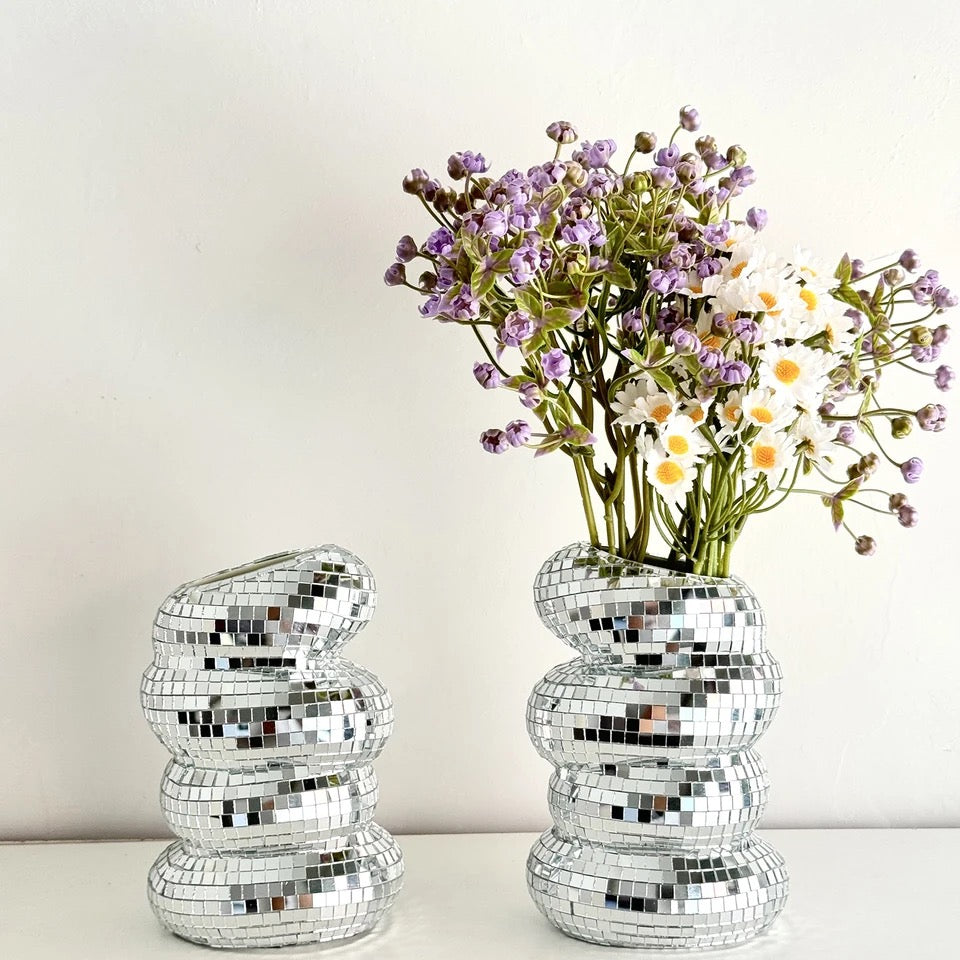 Disco Ball Vase – Handmade Mirror