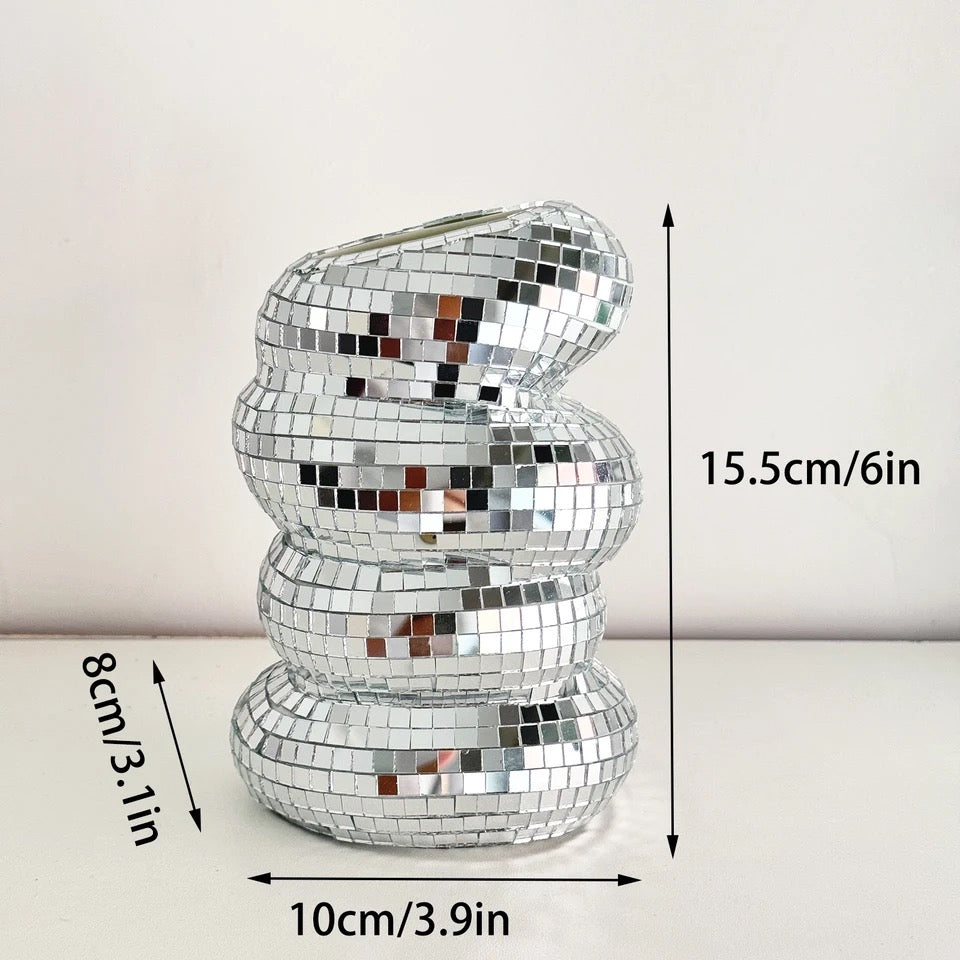 Disco Ball Vase – Handmade Mirror