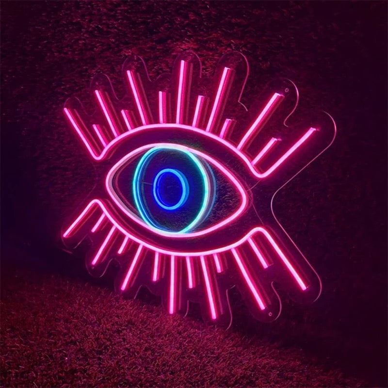 EYE NEON SIGN / Wall Art Decor Neon