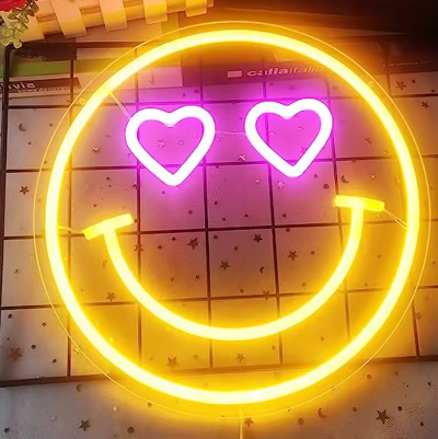 NEON WALL LIGHT - Smiley Face
