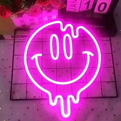 NEON WALL LIGHT - Smiley Face