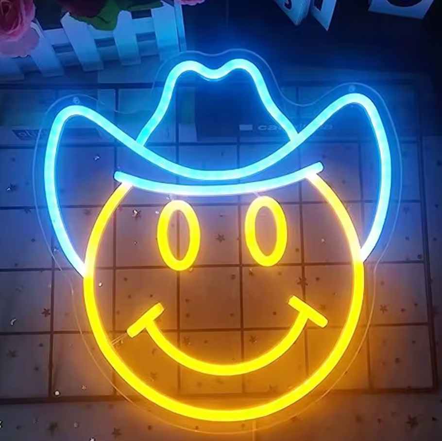 NEON WALL LIGHT - Smiley Face