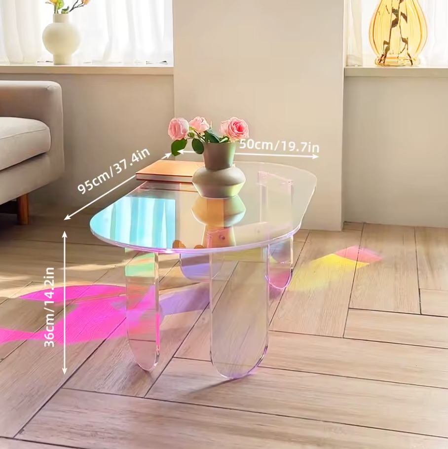 Iridescent Acrylic Coffee Table