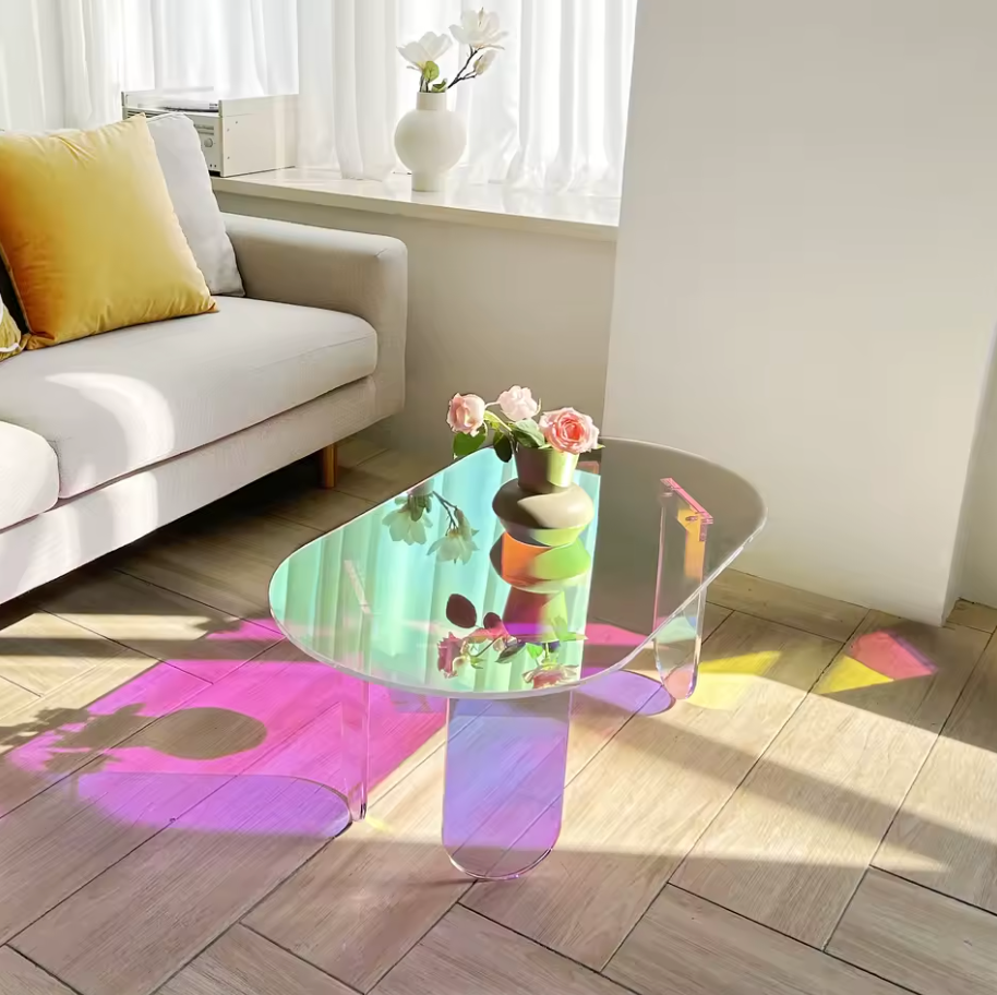Iridescent Acrylic Coffee Table