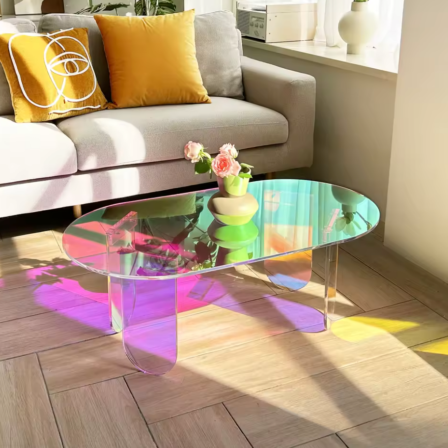 Iridescent Acrylic Coffee Table