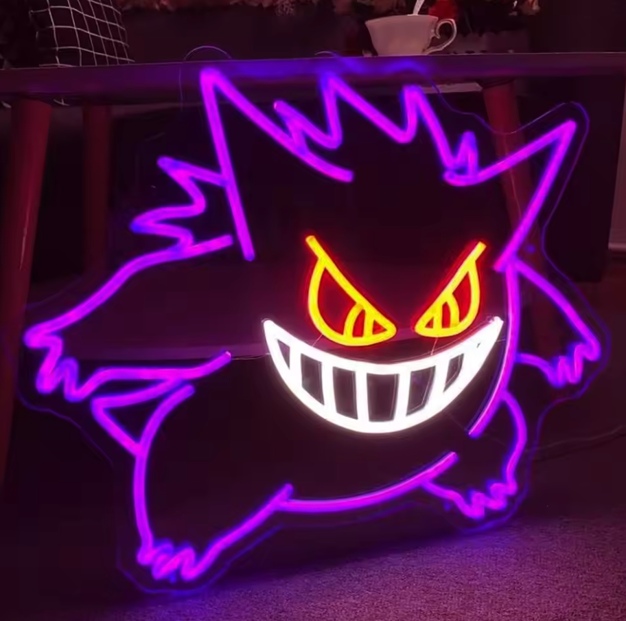 Gengar LED Neon Sign β Wall Light πΎπ‘