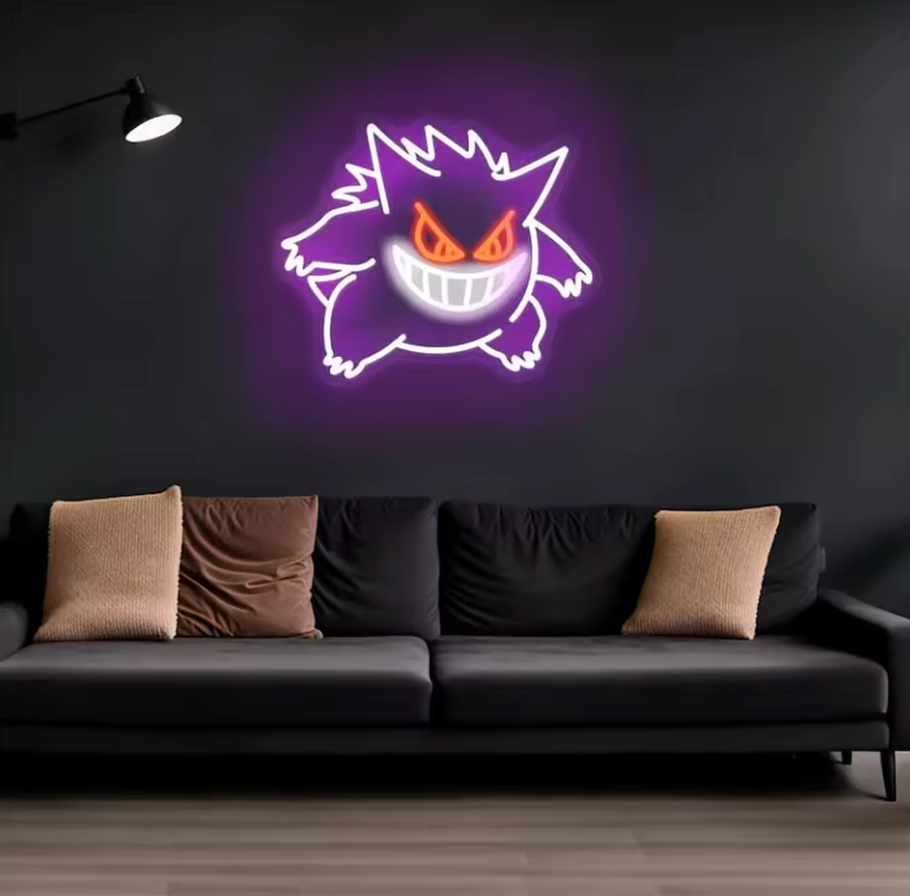 Gengar LED Neon Sign β Wall Light πΎπ‘