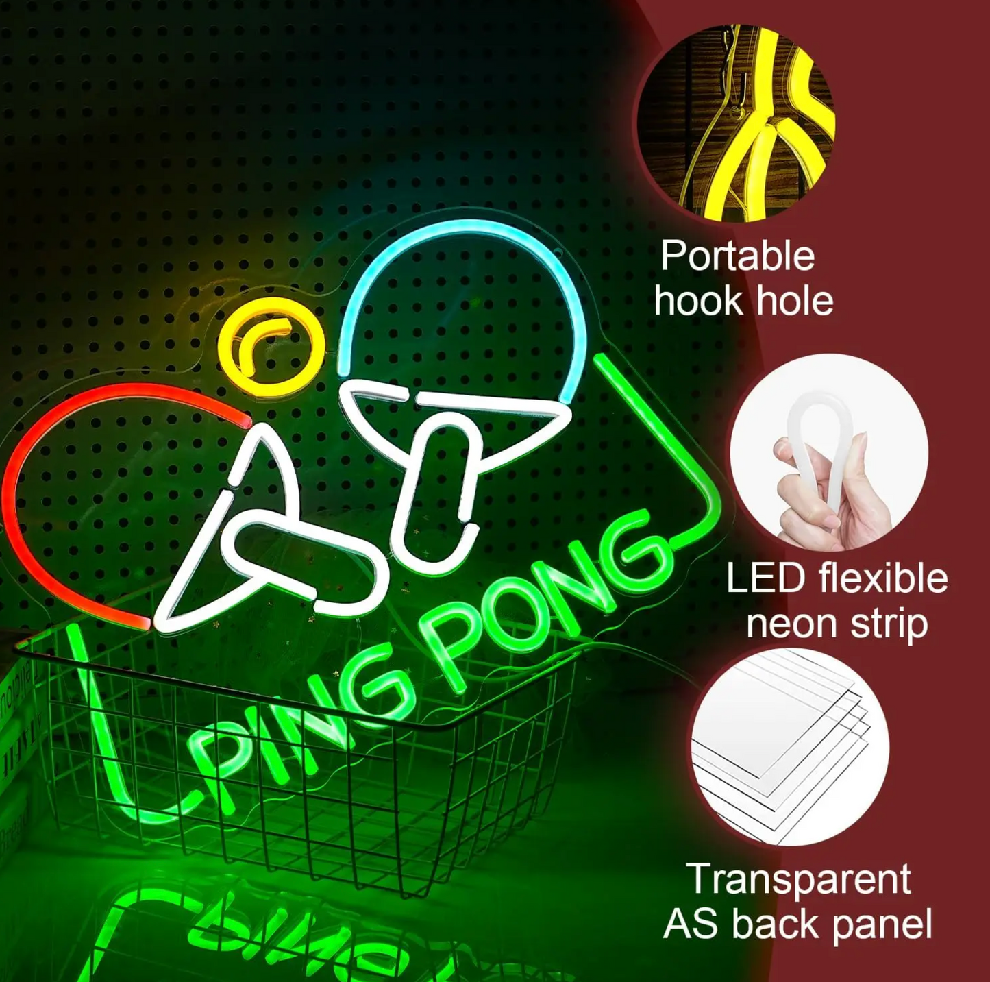 Ping Pong Neon Sign