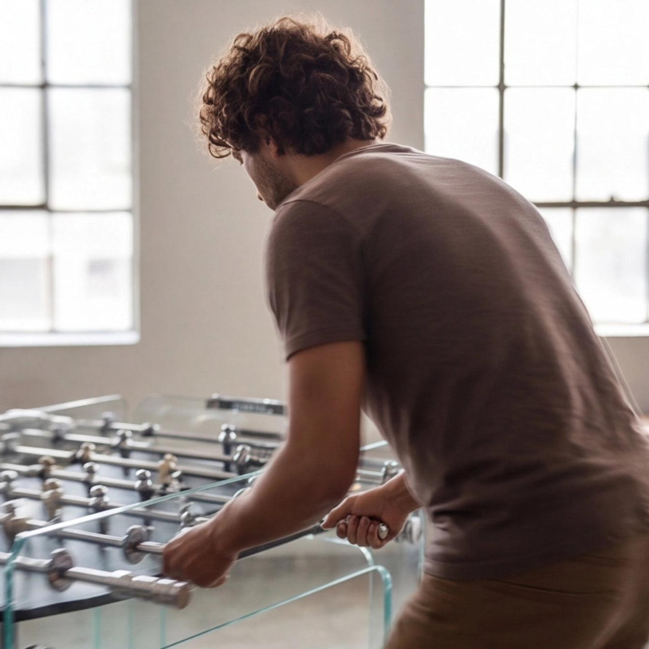 Glass Foosball Table