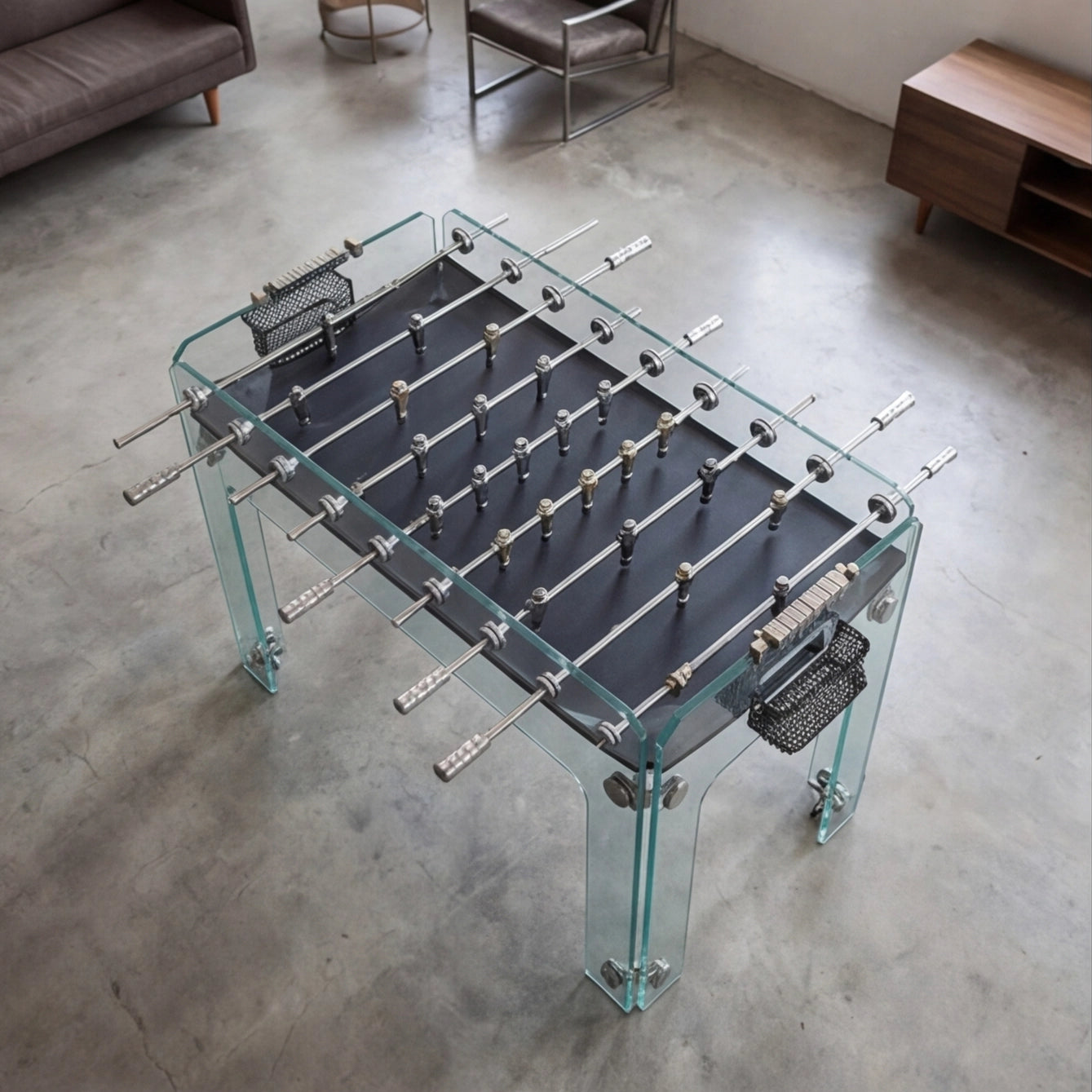 Glass Foosball Table