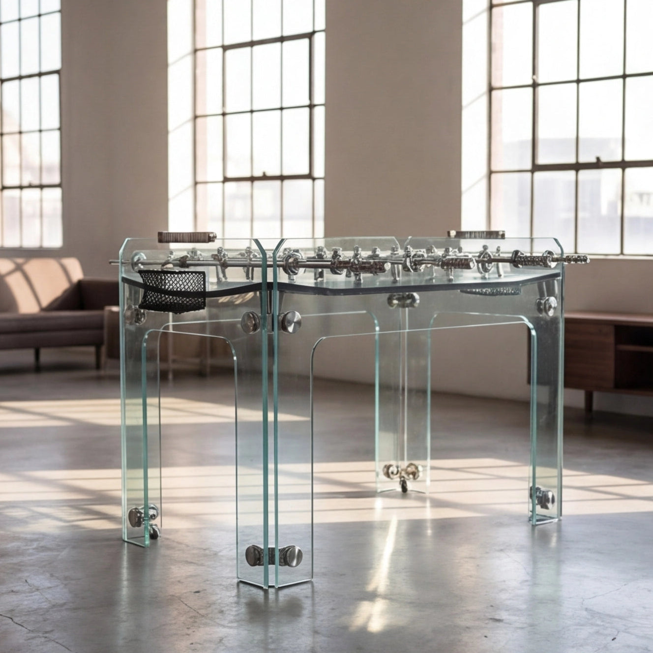 Glass Foosball Table