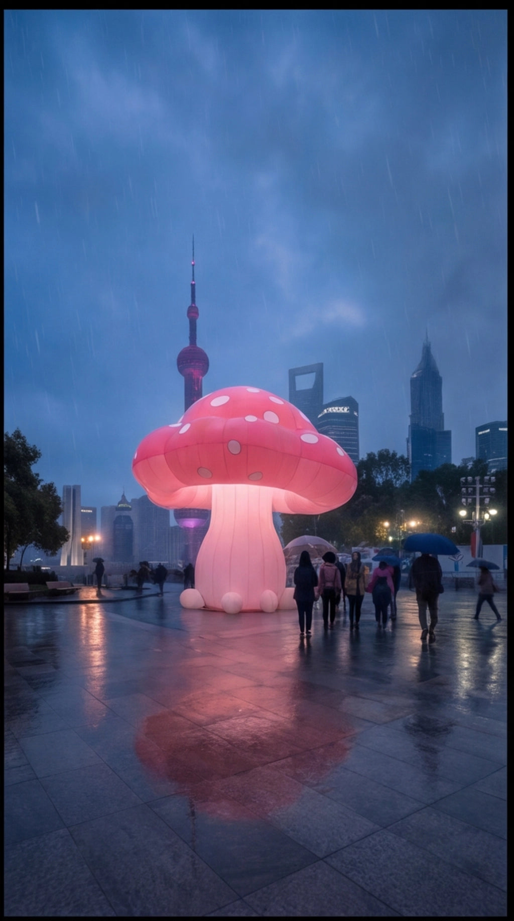 Giant Pink Mushroom