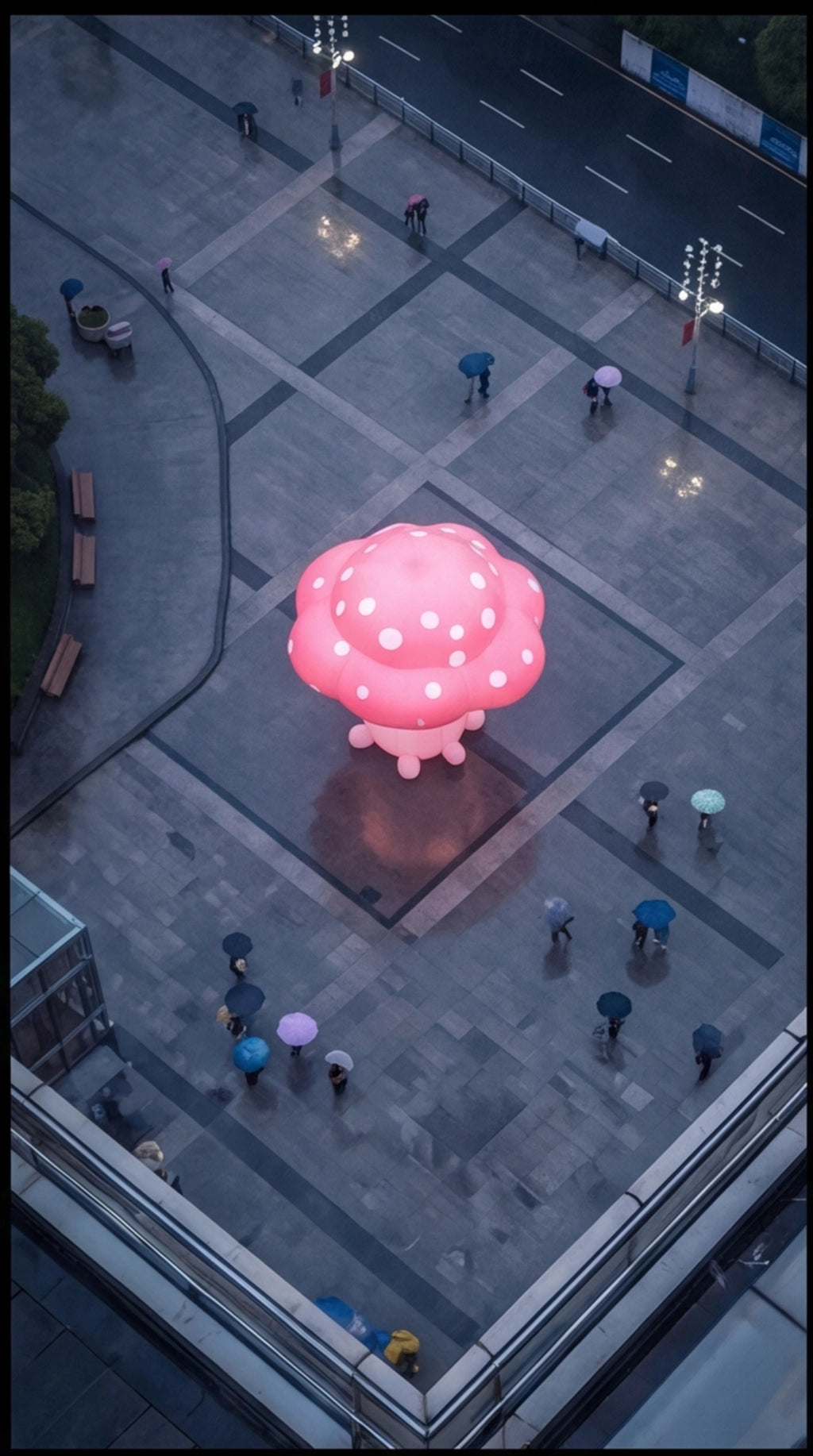 Giant Pink Mushroom