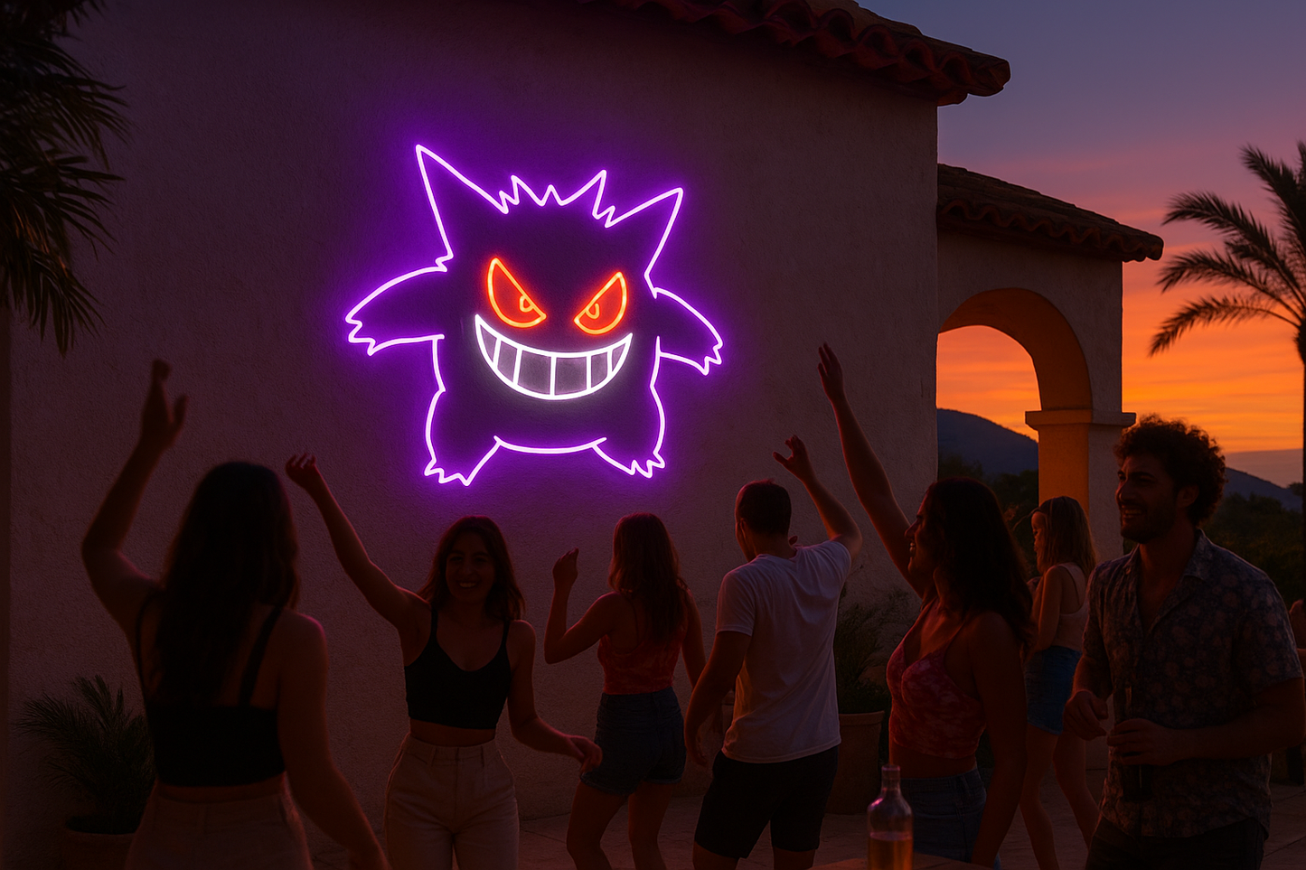 Gengar LED Neon Sign – Wall Light  👾💡