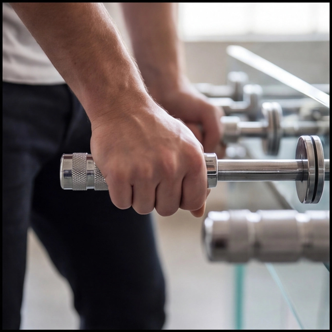 Glass Foosball Table
