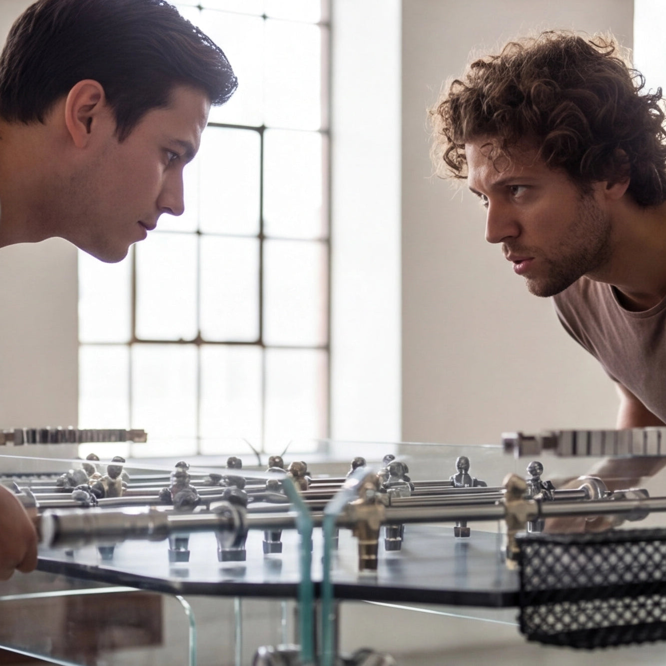Glass Foosball Table