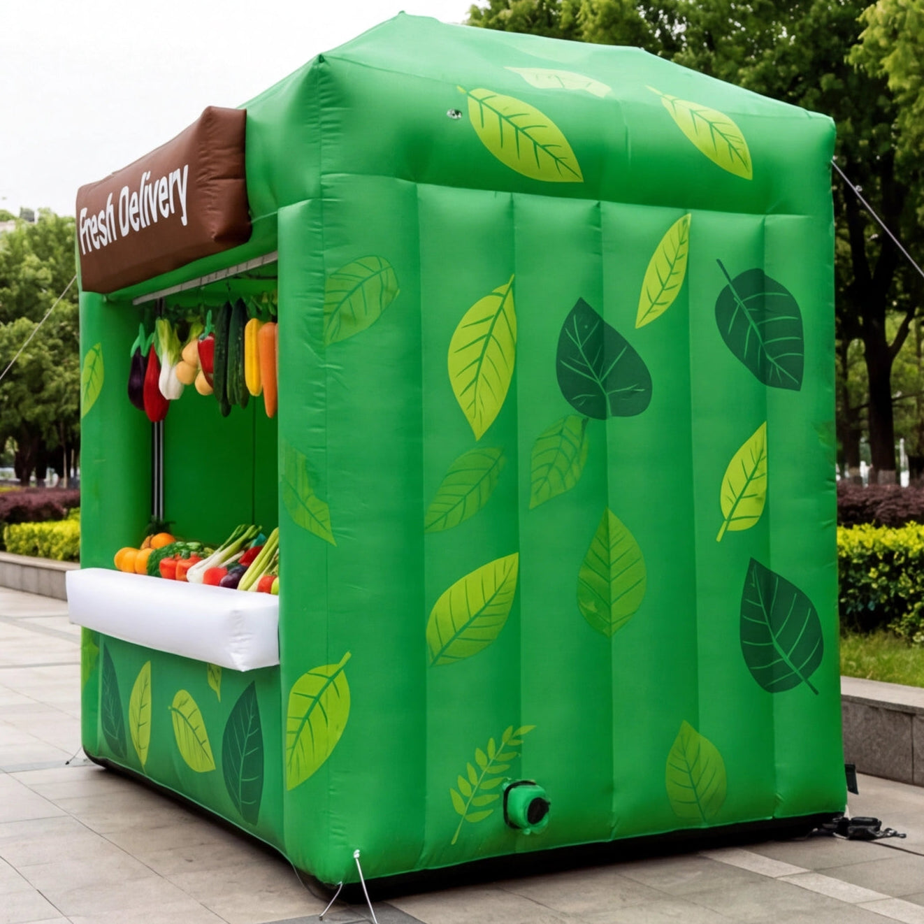 Inflatable Fresh Delivery Market Booth