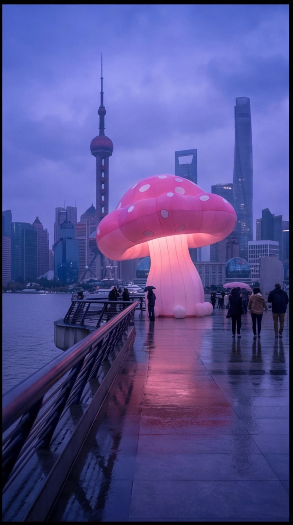Giant Pink Mushroom