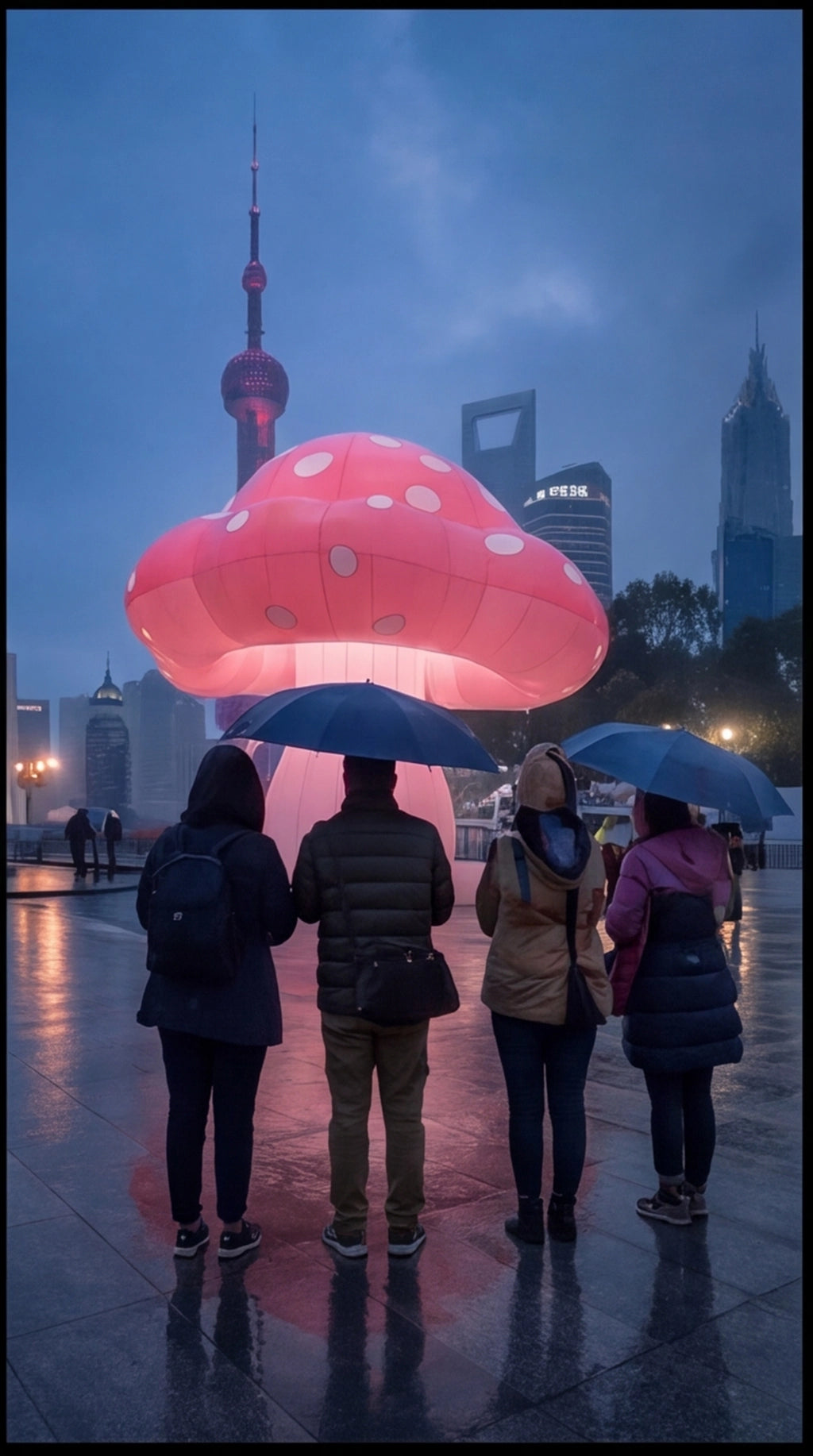 Giant Pink Mushroom
