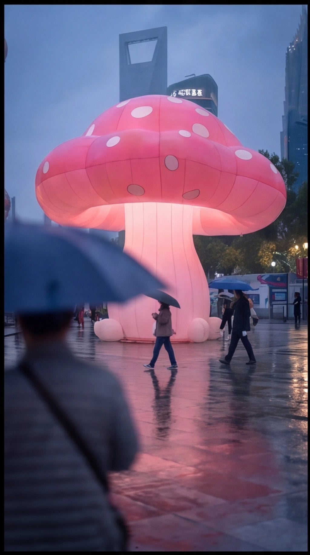 Giant Pink Mushroom