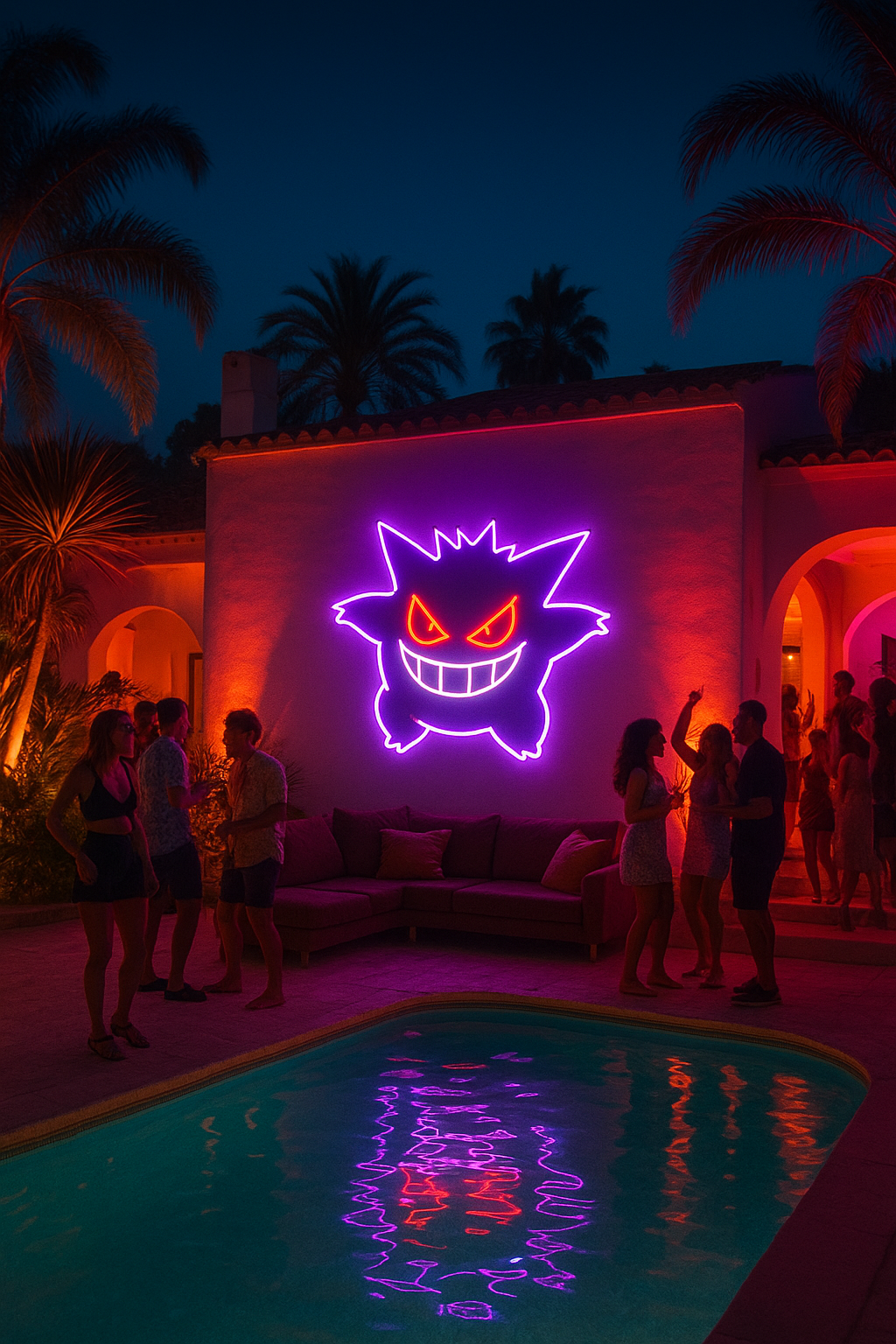 Gengar LED Neon Sign – Wall Light  👾💡