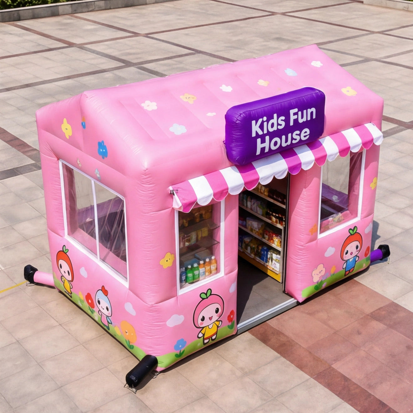 Inflatable Kids Fun House Booth