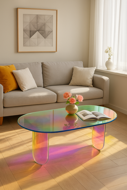 Iridescent Acrylic Coffee Table