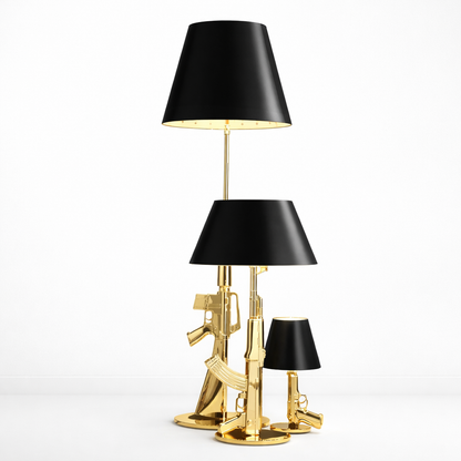 Gold Pistol & AK47 Lamp