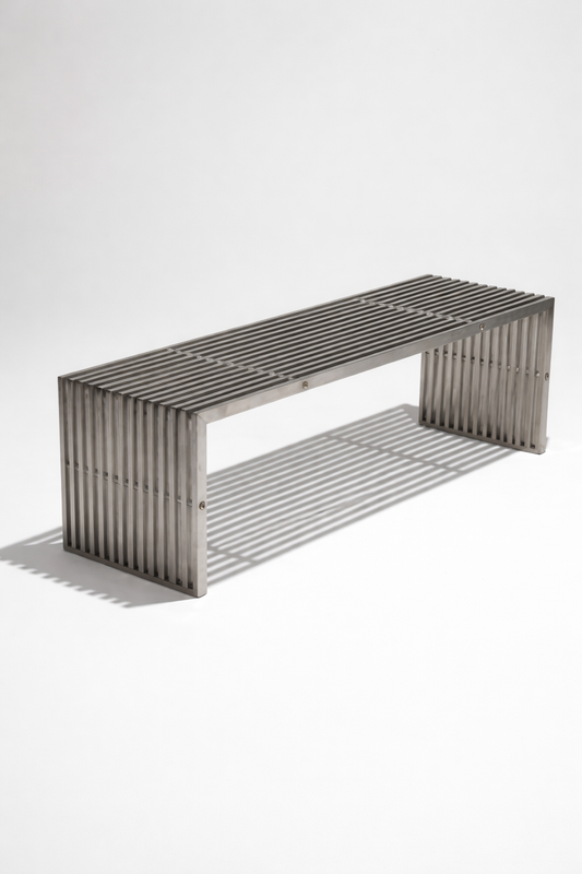 Modern Stainless Steel - Bench/ Stool