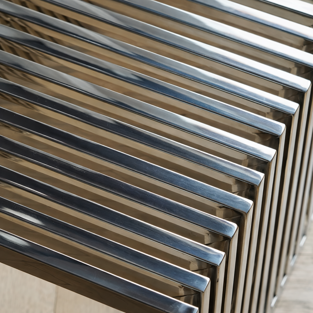Modern Stainless Steel - Bench/ Stool