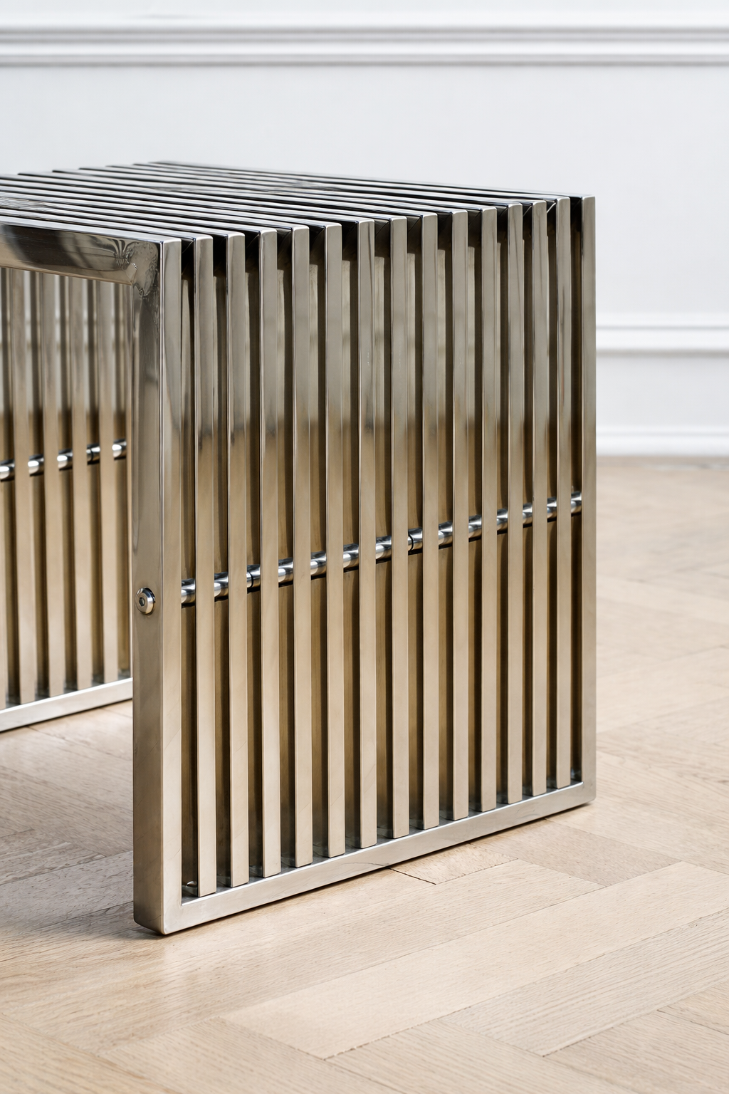 Modern Stainless Steel - Bench/ Stool