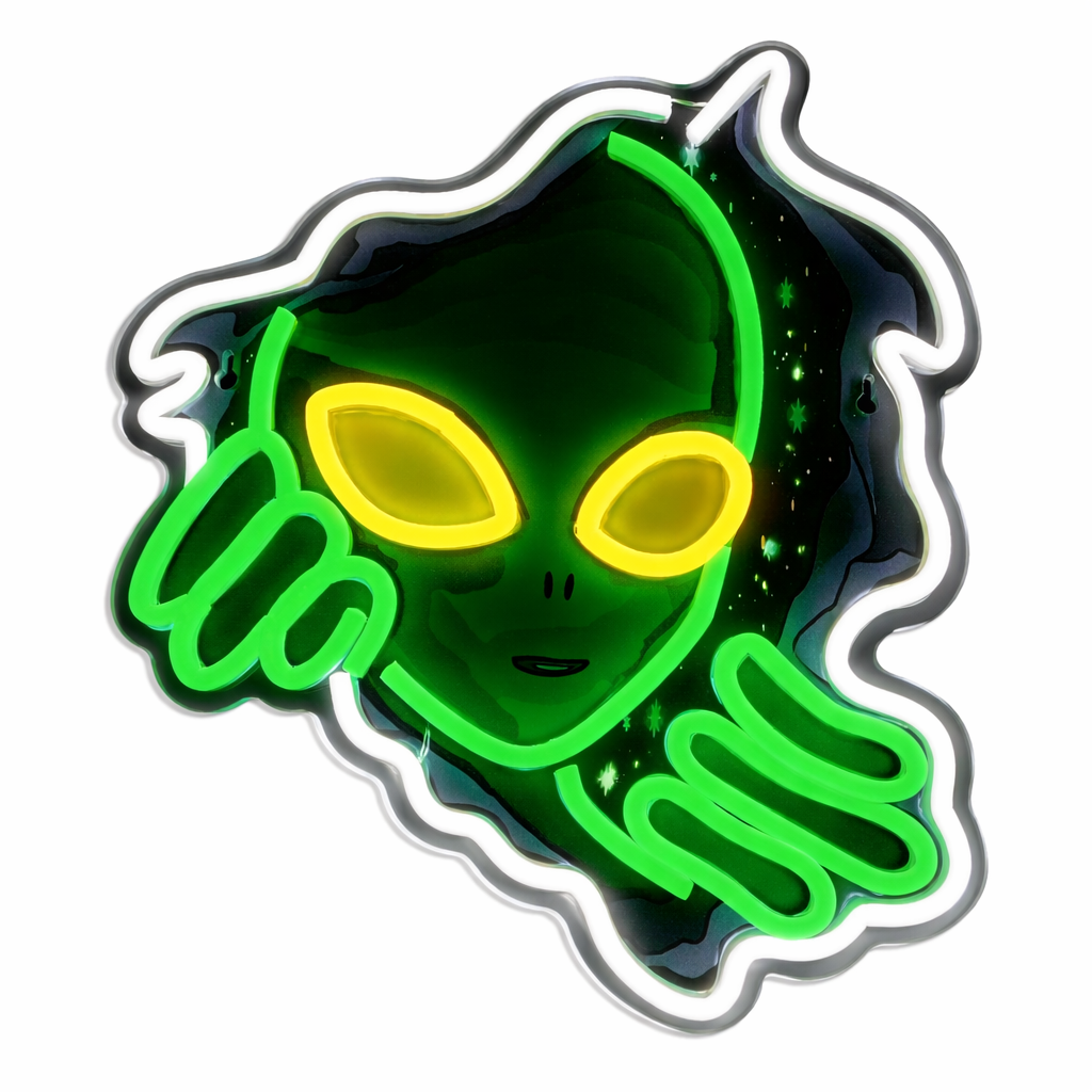 Alien Face Neon