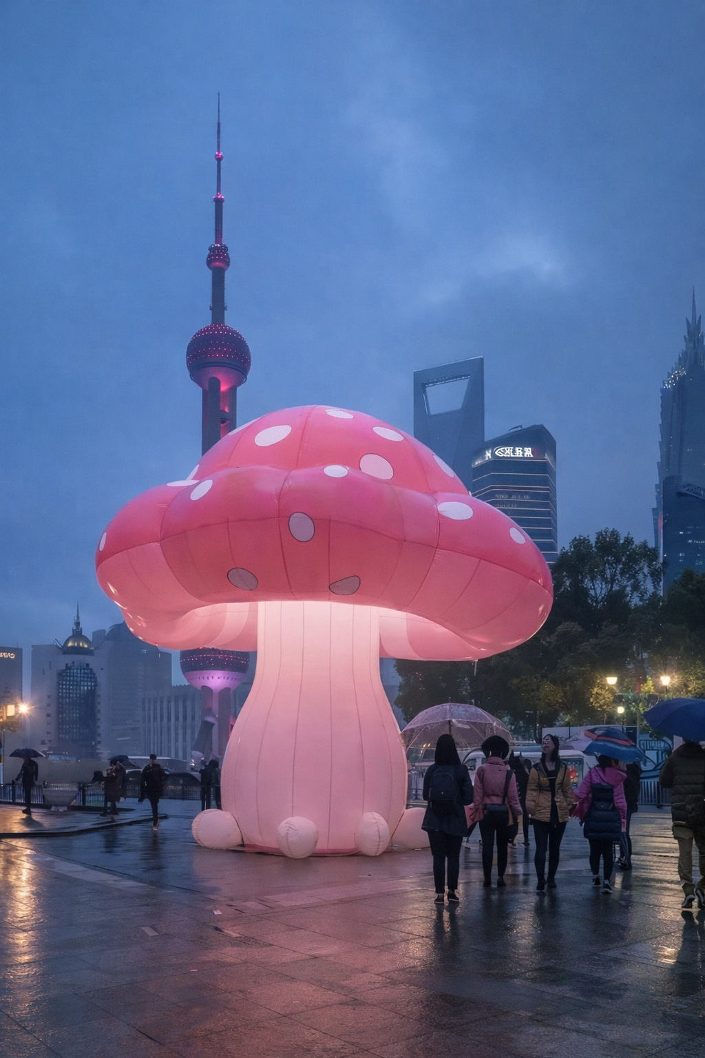 Giant Pink Mushroom