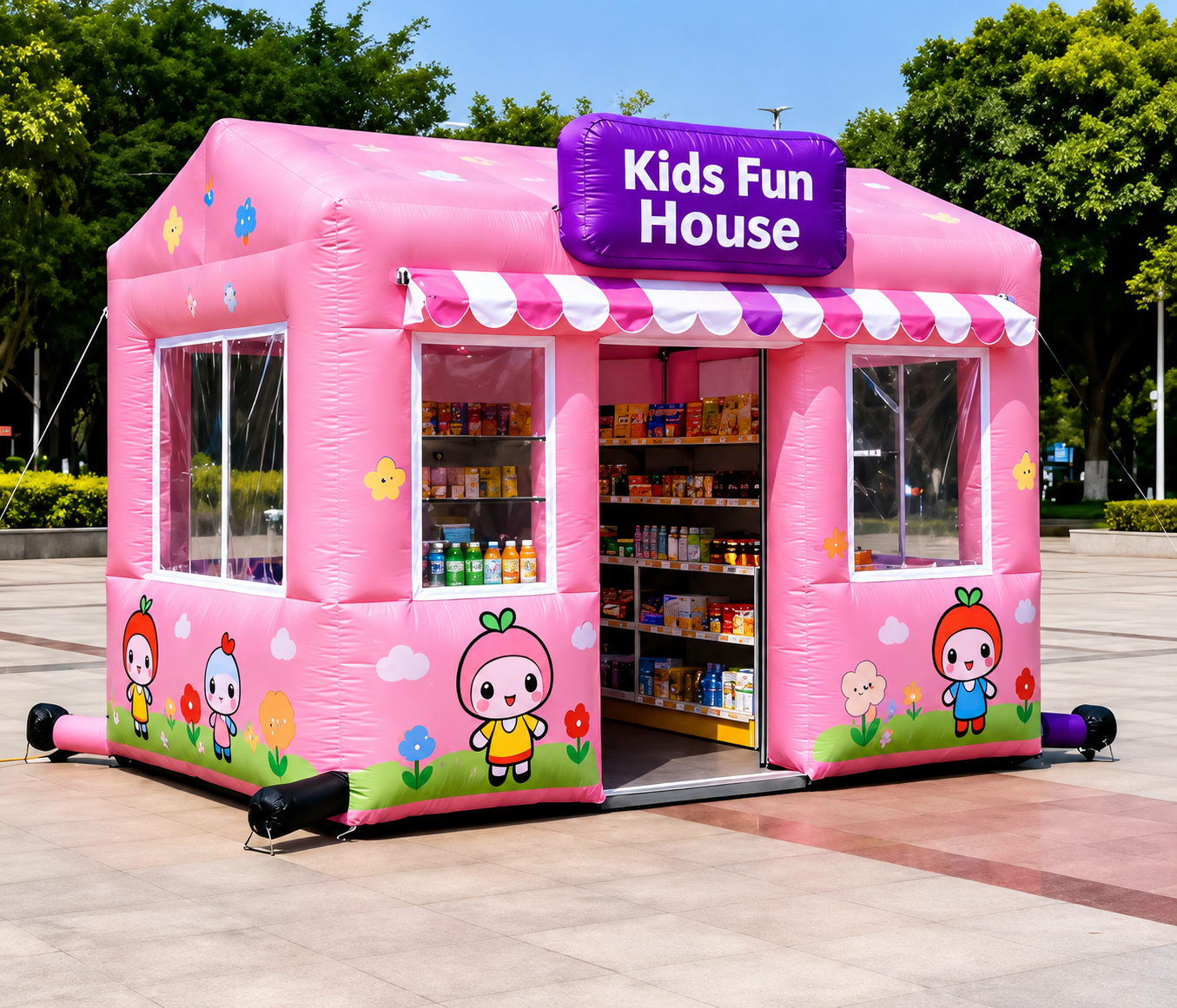 Inflatable Kids Fun House Booth