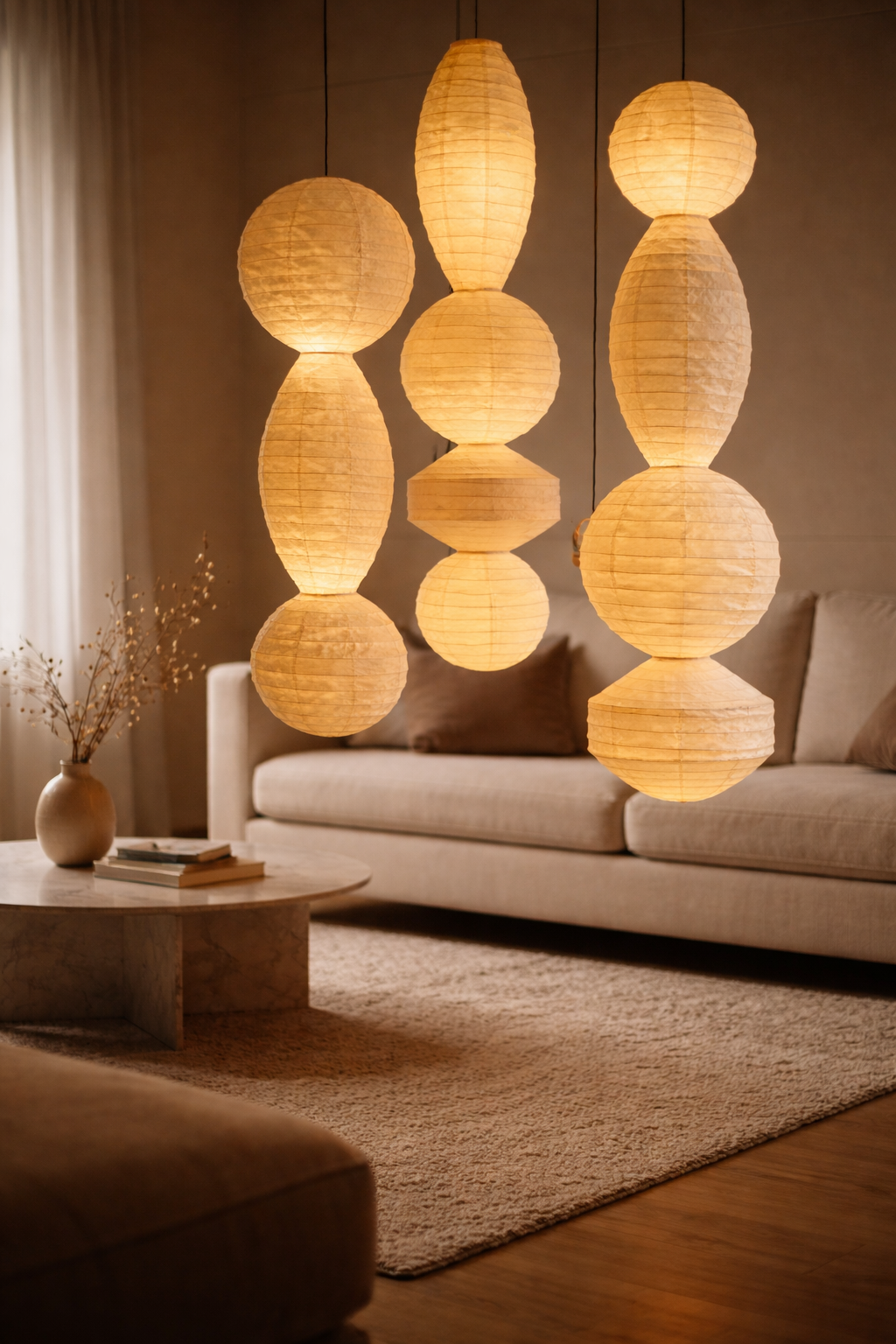 JAPANESE RICE PAPER LAMP