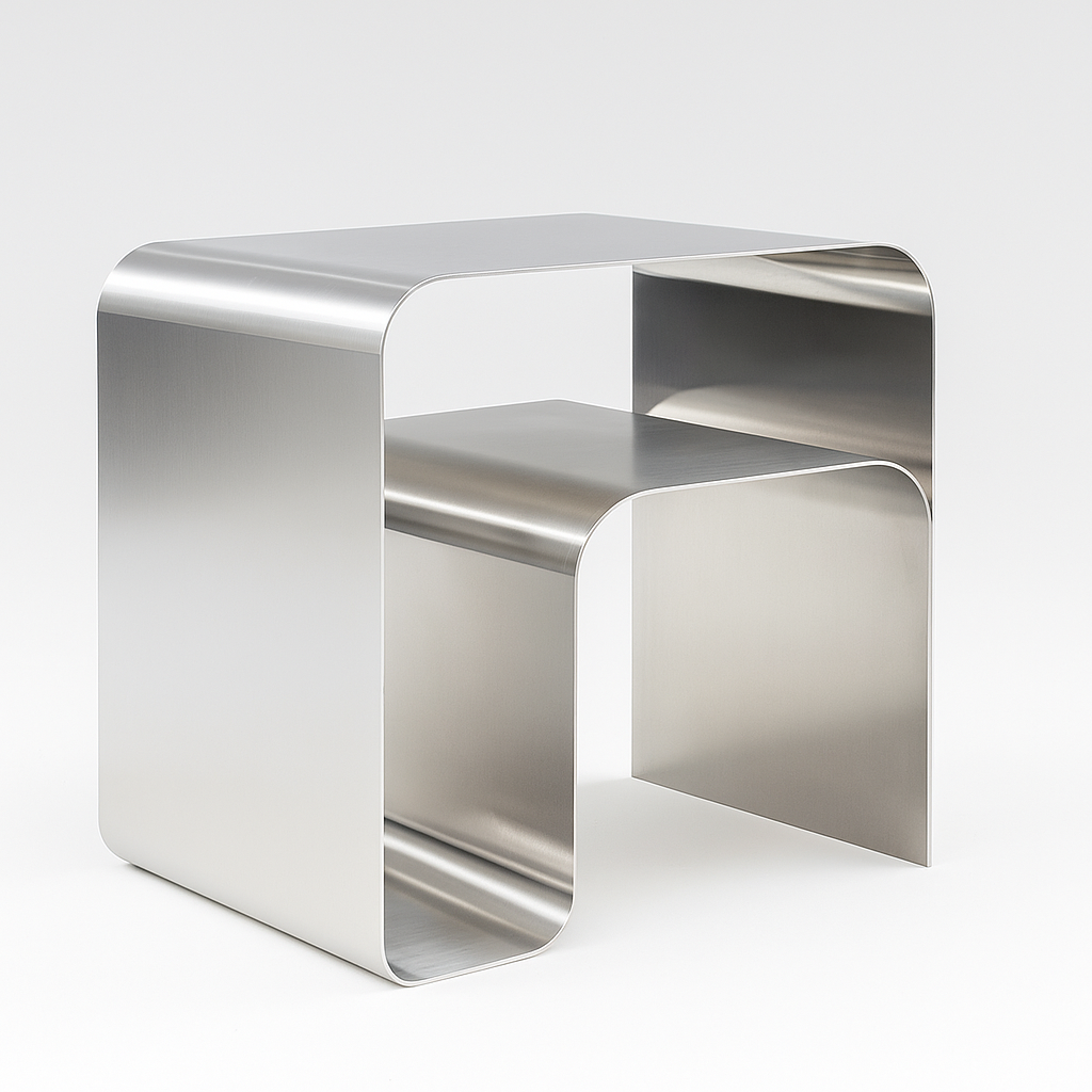 Bauhaus - Stainless Steel Side Table
