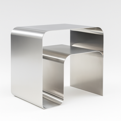 Bauhaus - Stainless Steel Side Table