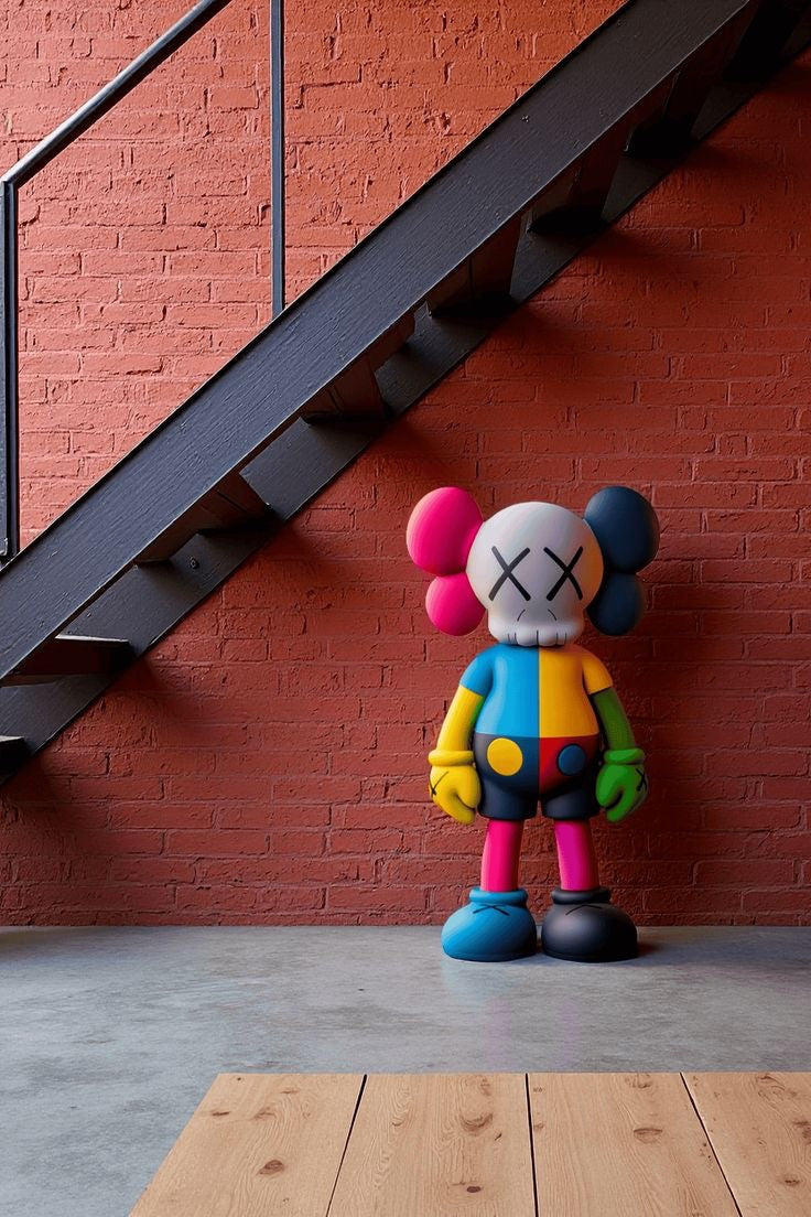 KAWS-Inspired Fiberglass Sculpture
