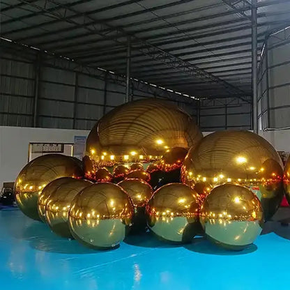 INFLATABLE BALLOONS /Party Decoration/ Mirror Sphere/ Reflective Metallic