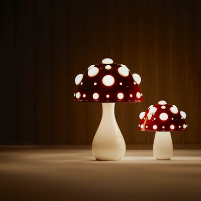 MUSHROOM LAMP with LED Tricolored Bulb