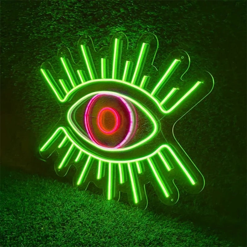 EYE NEON SIGN /  Wall Art Decor Neon