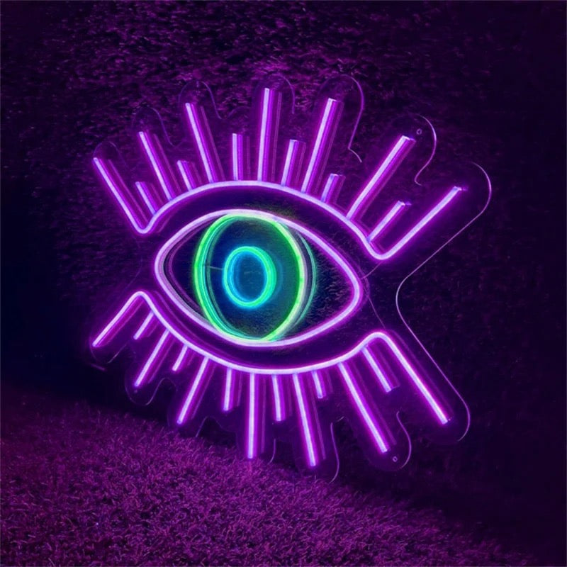 EYE NEON SIGN /  Wall Art Decor Neon