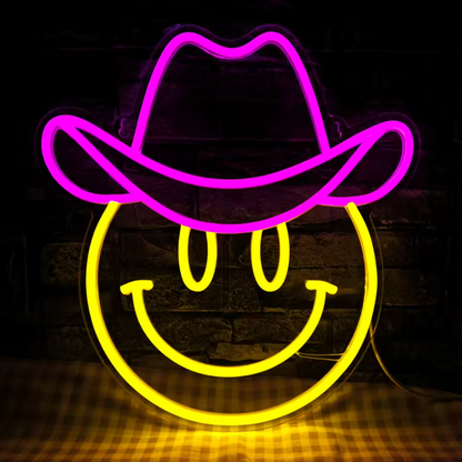 NEON WALL LIGHT - Smiley Face