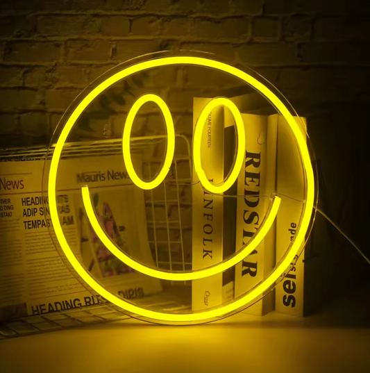 NEON WALL LIGHT - Smiley Face