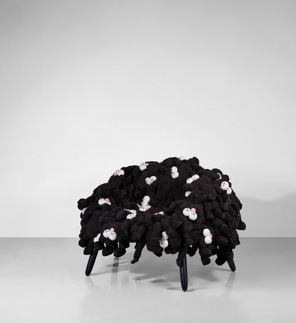 Plush Toy Art Chair – Black Edition