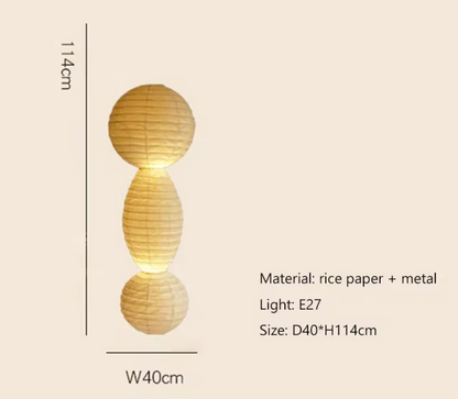 JAPANESE RICE PAPER LAMP