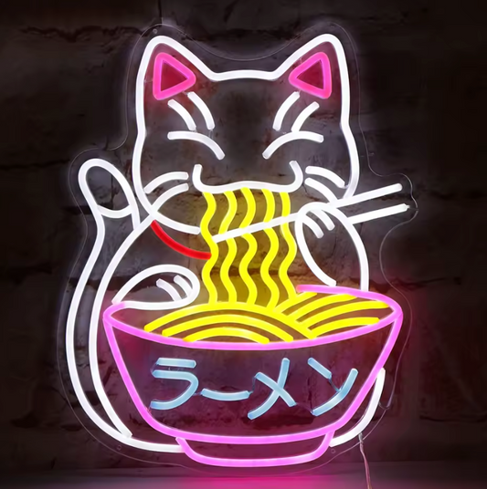 Neon Asian Cat