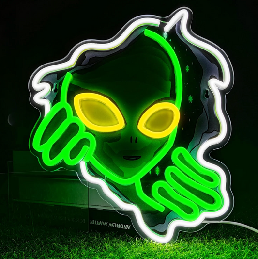 Alien Face Neon